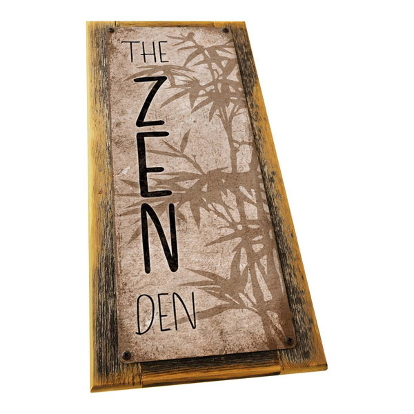 Homebody Accents Framed The Zen Den Bamboo Sign Wayfair